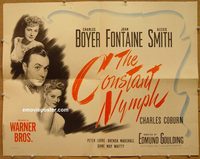 3435 CONSTANT NYMPH half-sheet movie poster '50 Joan Fontaine, Alexis Smith