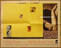 3472 SPLENDOR IN THE GRASS half-sheet movie poster '61 Natalie Wood, Beatty