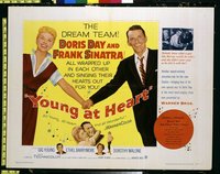3488 YOUNG AT HEART half-sheet movie poster '55 Doris Day, Frank Sinatra