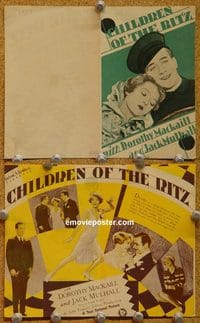 2541 CHILDREN OF THE RITZ movie herald '29 Dorothy Mackaill
