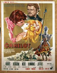 3021 CAMELOT Italian two-panel movie poster '68 Richard Harris, Redgrave