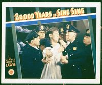 2101 20,000 YEARS IN SING SING lobby card '32 Tracy