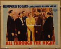 2109 ALL THROUGH THE NIGHT lobby card '42 Humphrey Bogart