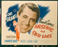 1113 ARSENIC & OLD LACE title lobby card '44 best Cary Grant headshot!