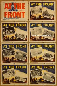 3618 AT THE FRONT 8 lobby cards '43 Army Signal Corps!