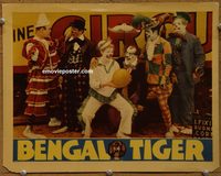 2310 BENGAL TIGER lobby card '36 lots of cool clowns!