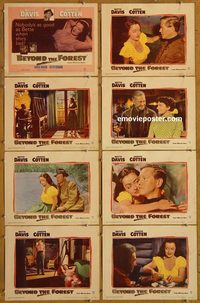3625 BEYOND THE FOREST 8 lobby cards '49 bad Bette Davis, Cotten