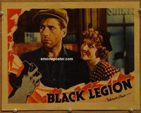 2115 BLACK LEGION lobby card '36 best Humphrey Bogart close up!