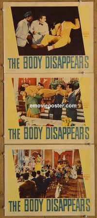 4307 BODY DISAPPEARS 3 lobby cards '41 best invisible image!