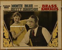 2318 BRASS KNUCKLES lobby card '27 Betty Bronson, Monte Blue