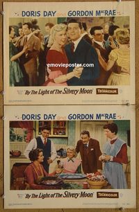 4415 BY THE LIGHT OF THE SILVERY MOON 2 lobby cards '53 Day, McRae
