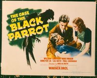 1133 CASE OF THE BLACK PARROT title lobby card '41 William Lundigan