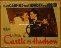 2325 CASTLE ON THE HUDSON lobby card '40 best Garfield&Sheridan!