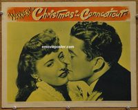 2329 CHRISTMAS IN CONNECTICUT lobby card '45 Stanwyck, Morgan