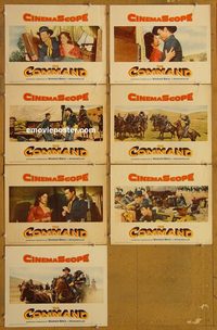3901 COMMAND 7 lobby cards '54 Sam Fuller, Guy Madison, Indians!