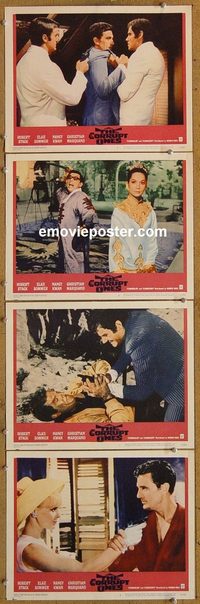 4208 CORRUPT ONES 4 lobby cards '67 orgy of evil, Robert Stack