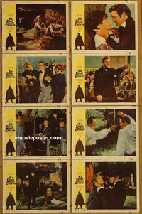 3667 COUNT OF MONTE CRISTO 8 lobby cards '62 Louis Jourdan