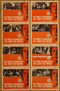 3677 CURSE OF FRANKENSTEIN 8 lobby cards '57 Peter Cushing