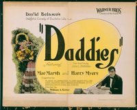 1149 DADDIES title lobby card '24 Mae Marsh, Harry Myers, Seiter