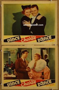 4422 DANCE CHARLIE DANCE 2 lobby cards '37 Stuart Erwin, Jean Muir