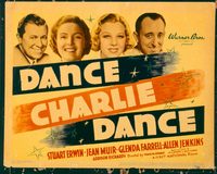 1153 DANCE CHARLIE DANCE title lobby card '37 Stuart Erwin, Jean Muir