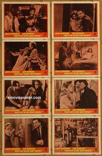 3681 DAYS OF WINE & ROSES 8 lobby cards '63 Jack Lemmon, Remick