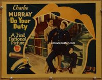 2349 DO YOUR DUTY lobby card '28 Charlie Murray helps sailor!