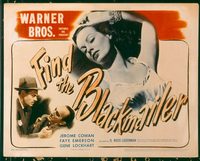 1173 FIND THE BLACKMAILER title lobby card '43 Faye Emerson, Cowan