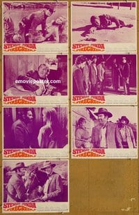 3904 FIRECREEK 7 lobby cards '68 James Stewart, Henry Fonda
