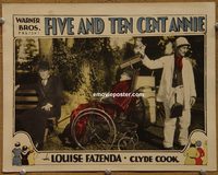 2358 FIVE & TEN CENT ANNIE lobby card '28 Clyde Cook