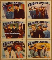 4008 FLIGHT ANGELS 6 lobby cards '40 Virginia Bruce, Morgan