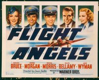 1176 FLIGHT ANGELS title lobby card '40 Virginia Bruce, Dennis Morgan