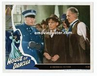 #038 HOUSE OF DRACULA #8 lobby card '45 Lionel Atwill glares!!
