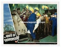 #025 HOUSE OF FRANKENSTEIN #3 lobby card '44 Karloff & monster!!
