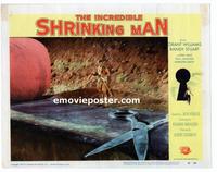 #324 INCREDIBLE SHRINKING MAN lobby card #3 '57 giant scissors!!