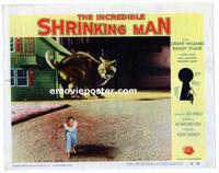 #321 INCREDIBLE SHRINKING MAN lobby card #5 '57 fleeing the cat!!