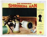 #319 INCREDIBLE SHRINKING MAN lobby card #6 '57 giant spider!!