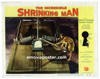 #322 INCREDIBLE SHRINKING MAN lobby card #8 '57 mousetrap bait!!