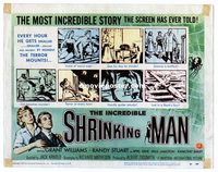 #318 INCREDIBLE SHRINKING MAN title lobby card '57 comic strip image!!