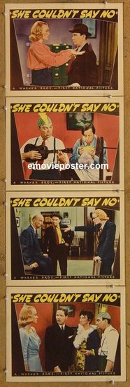 4238 SHE COULDN'T SAY NO 4 lobby cards '40 Eve Arden
