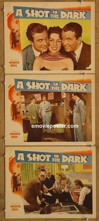 4341 SHOT IN THE DARK 3 lobby cards '41 William Lundigan