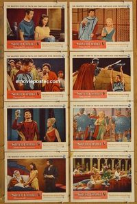 3816 SILVER CHALICE 8 lobby cards '55 Mayo, 1st Paul Newman!