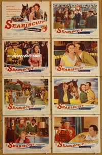 3829 STORY OF SEABISCUIT 8 lobby cards '49 Shirley Temple