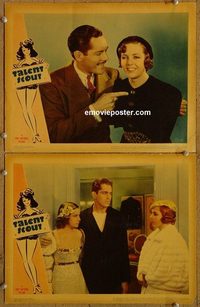 4499 TALENT SCOUT 2 lobby cards '37 Donald Woods, Hollywood!