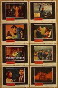 3853 TOWARD THE UNKNOWN 8 lobby cards '56 William Holden, Leith