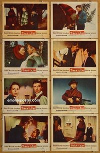 3854 TRACK OF THE CAT 8 lobby cards '54 Robert Mitchum, Wright