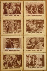 3855 TREASURE OF THE SIERRA MADRE 8 lobby cards R53 Bogart