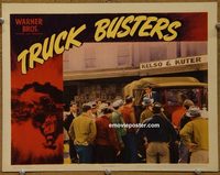 2476 TRUCK BUSTERS lobby card '42 big rig drivers!