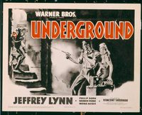 1365 UNDERGROUND title lobby card '41 really cool image!