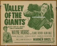 1367 VALLEY OF THE GIANTS title lobby card R48 Wayne Morris